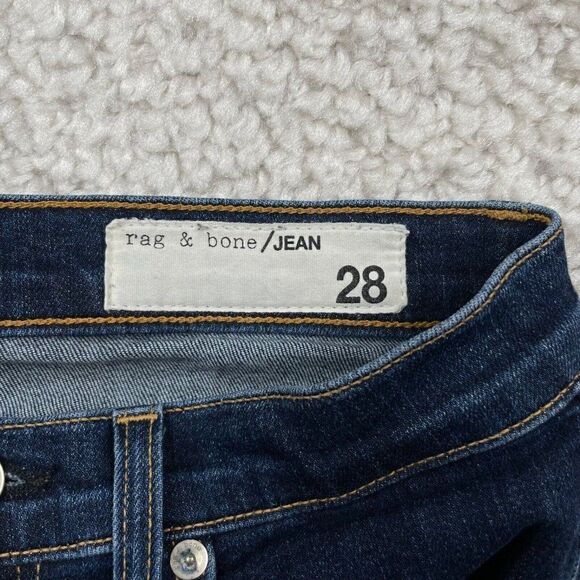 Rag & Bone Stevie Ankle Tie Hem Jean Low Rise - Picture 4 of 11